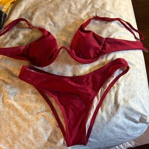 Women's Red Bikini Set